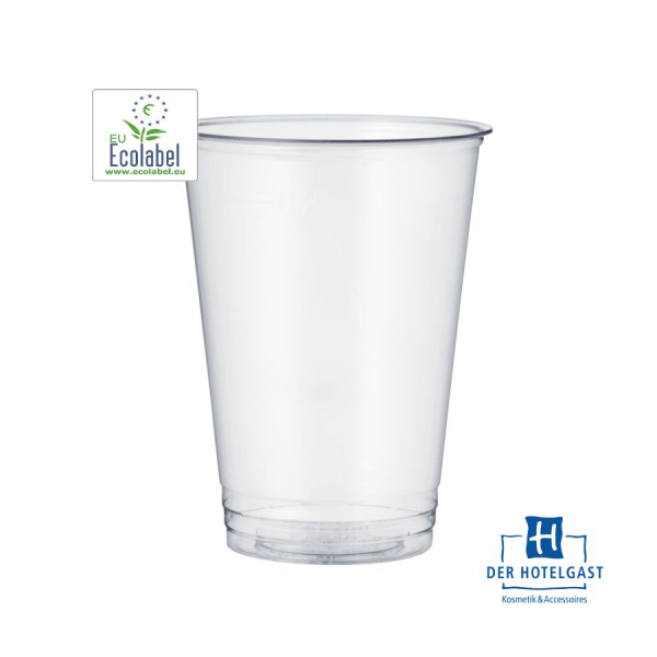 Zahnputzbecher 0,2l transparent aus PLA